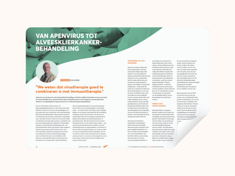 Van apenvirus tot alvleesklierkankerbehandeling