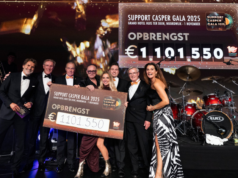 Gulle gevers op het Support Casper Gala maken volgende fase dendritische celtherapie mogelijk