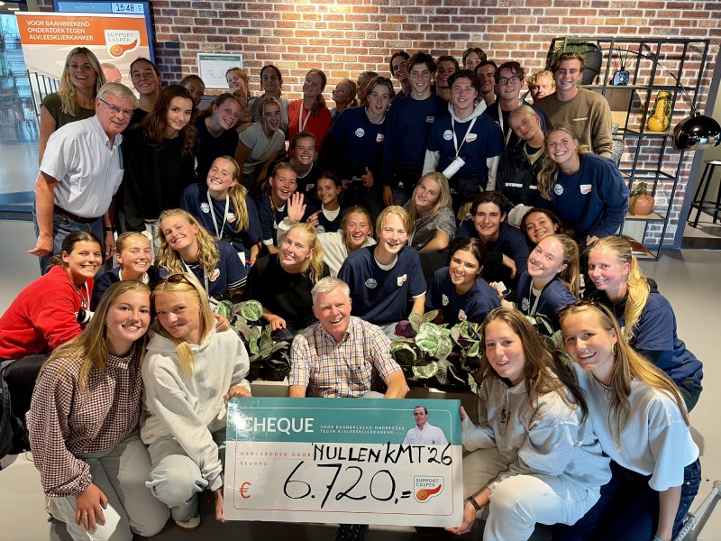 Eerstejaars L.S.V. Minerva studenten halen € 7.040,85 op voor Support Casper tijdens Kennismakingstijd